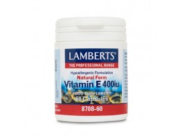 Imagen del producto VITAMINA E   60 CAP 400UI  8708 LAMBERTS