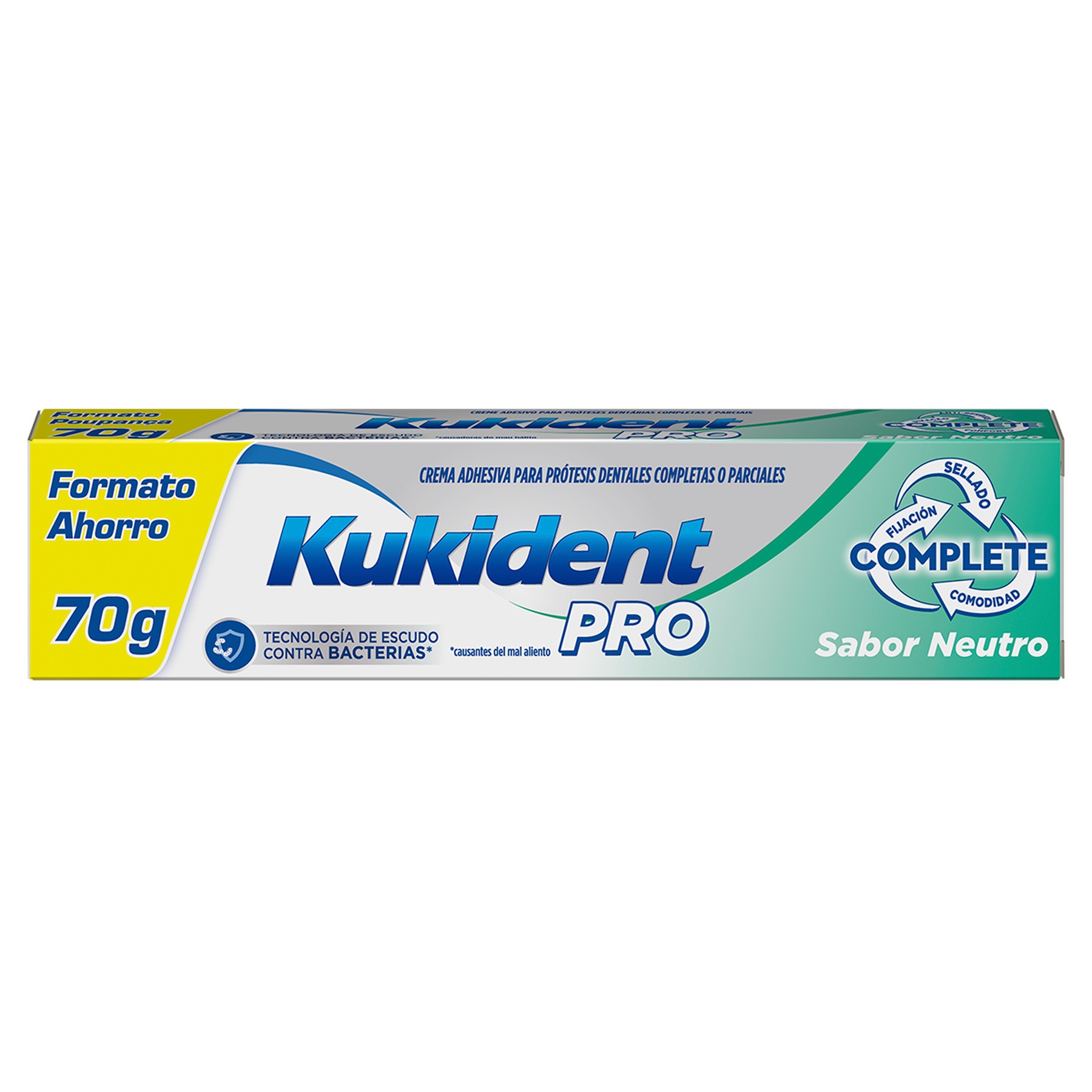 Kukident pack complete crema adhesiva neutro 3x70g