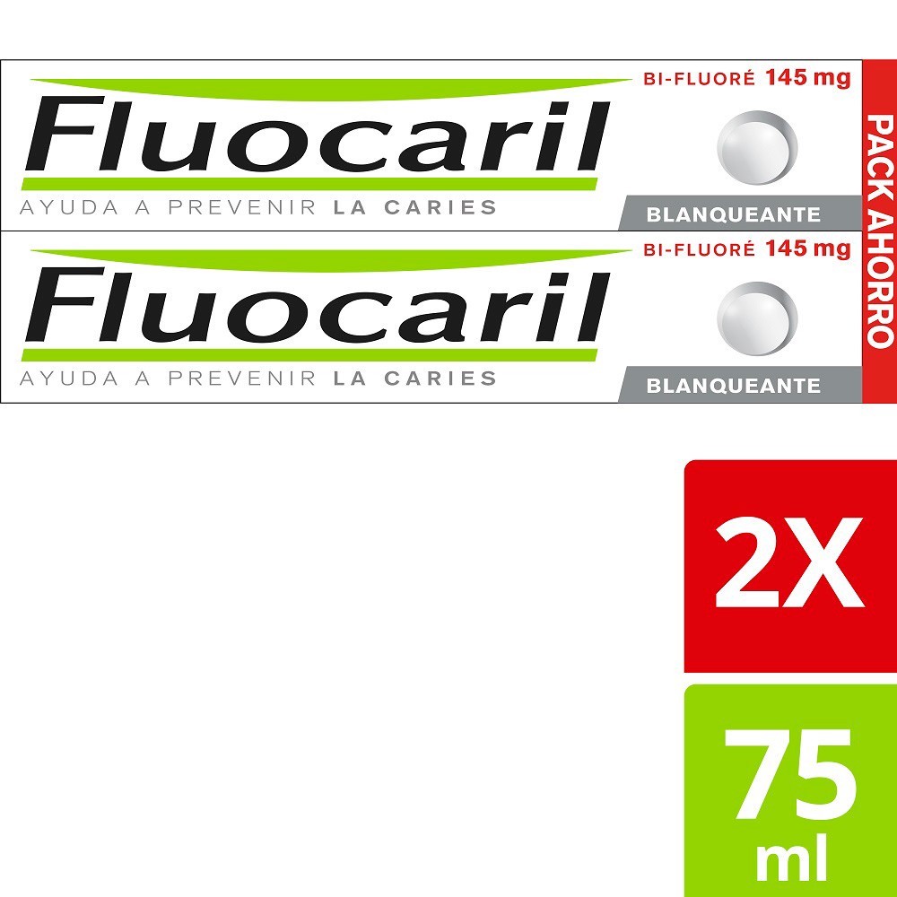 Fluocaril bifluor pasta blanqueante 75mlx2u